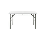 Mesa plegable rectangular 122x61x74 cm blanca CZ122 Powerfik
