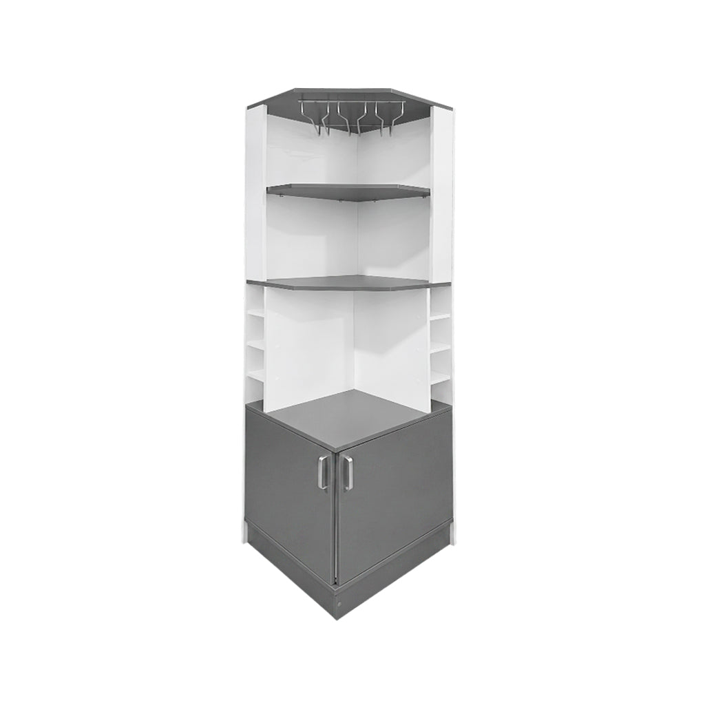 Mueble esquinero tipo bar color surtido 180x50x50cm Powerfik