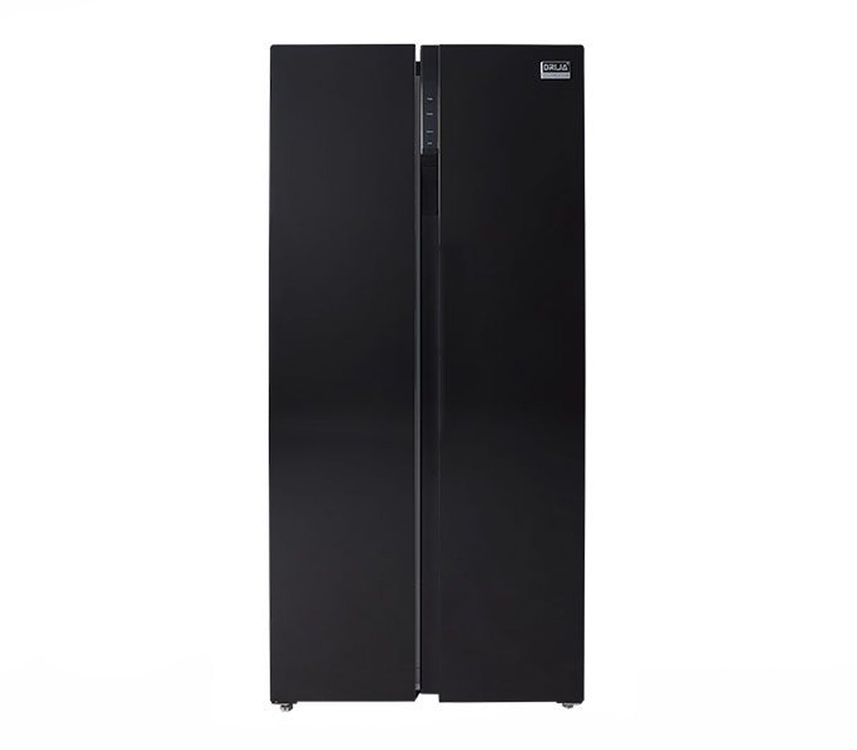 Nevera Side by Side black 510lt (18pies) puerta tipo espejo negra Drija