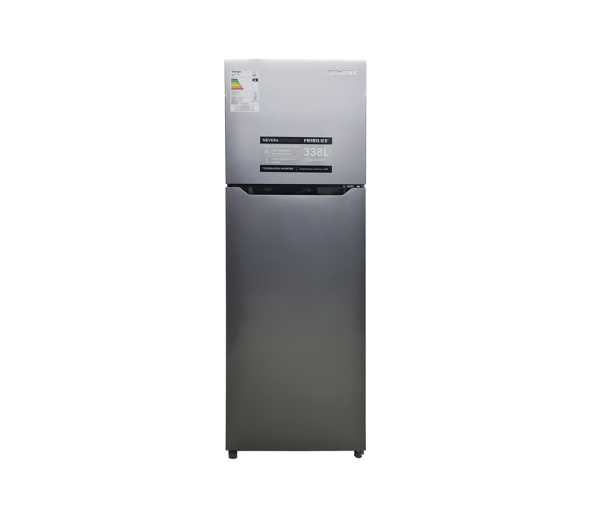 Nevera top mount 338lts gris Frigilux