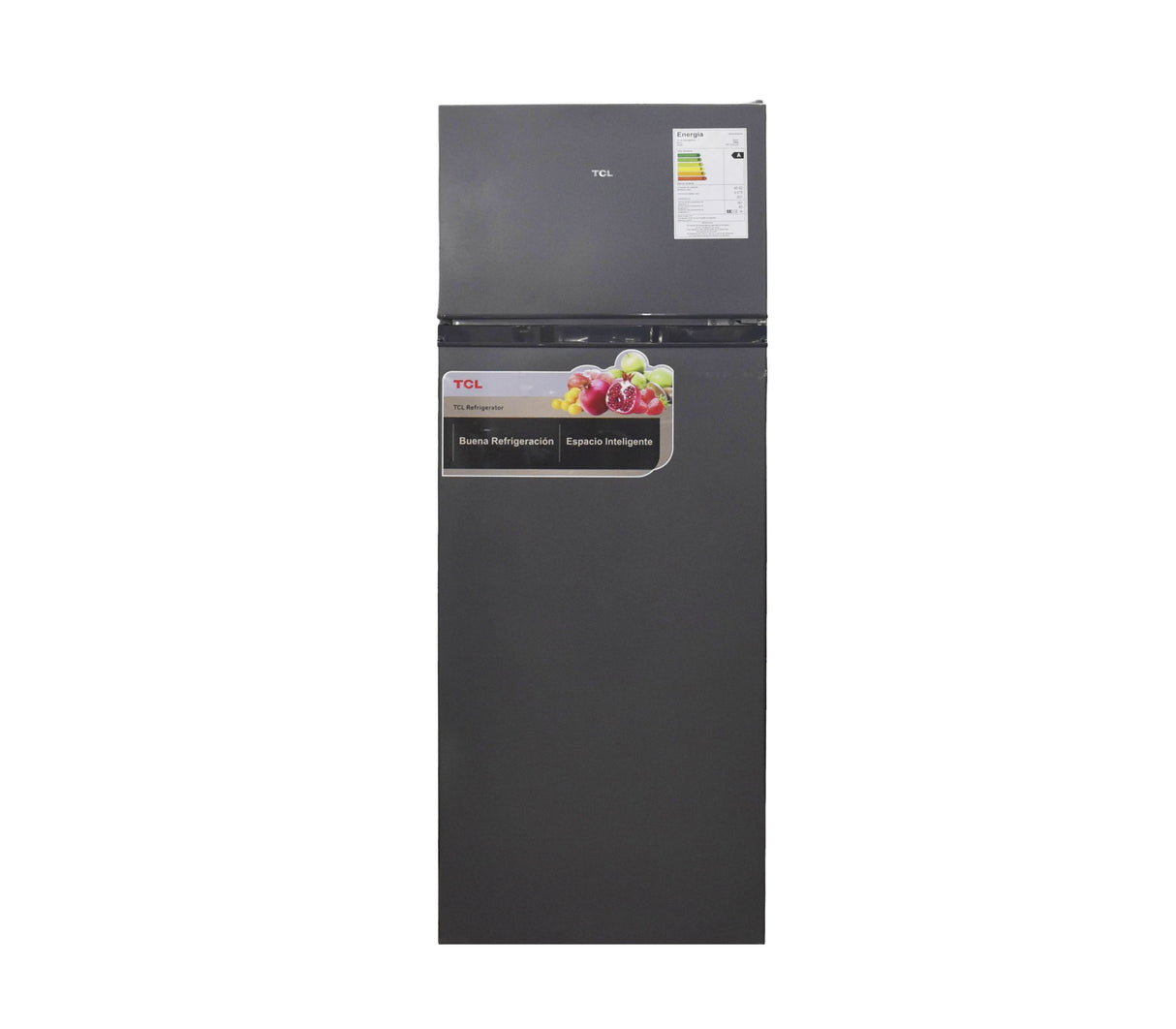 Nevera Top Mount 8 pies (210 litros) con escarcha 110V gris crystal TCL