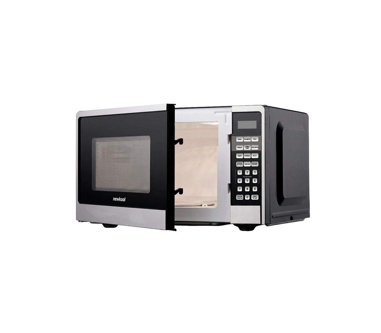 Horno microondas 30 litros acero/negro Newkool
