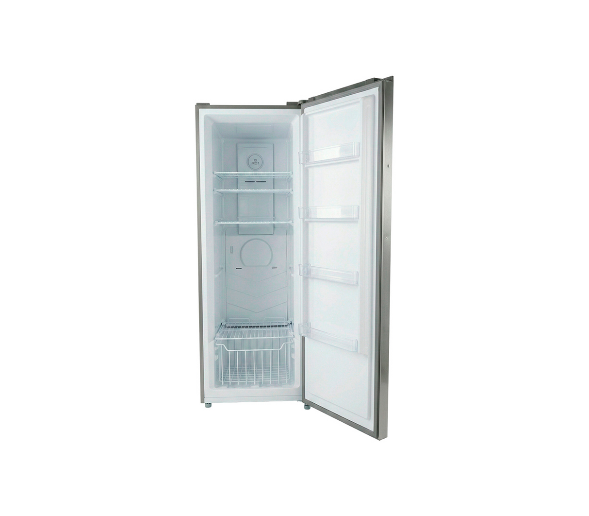 Congelador vertical dual refrigerador 11 pies sin escarcha gris Newkool