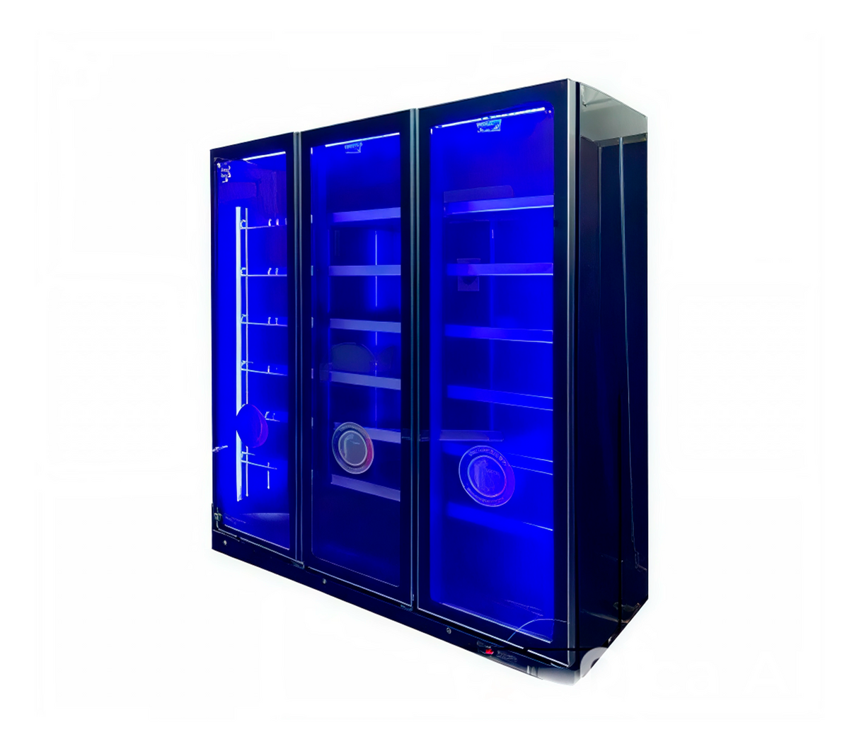 Nevera exhibidora 3 puertas 1220 lts negro Jaguar