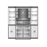 Nevera french door 18.4 Pies Espejo Negro Drija