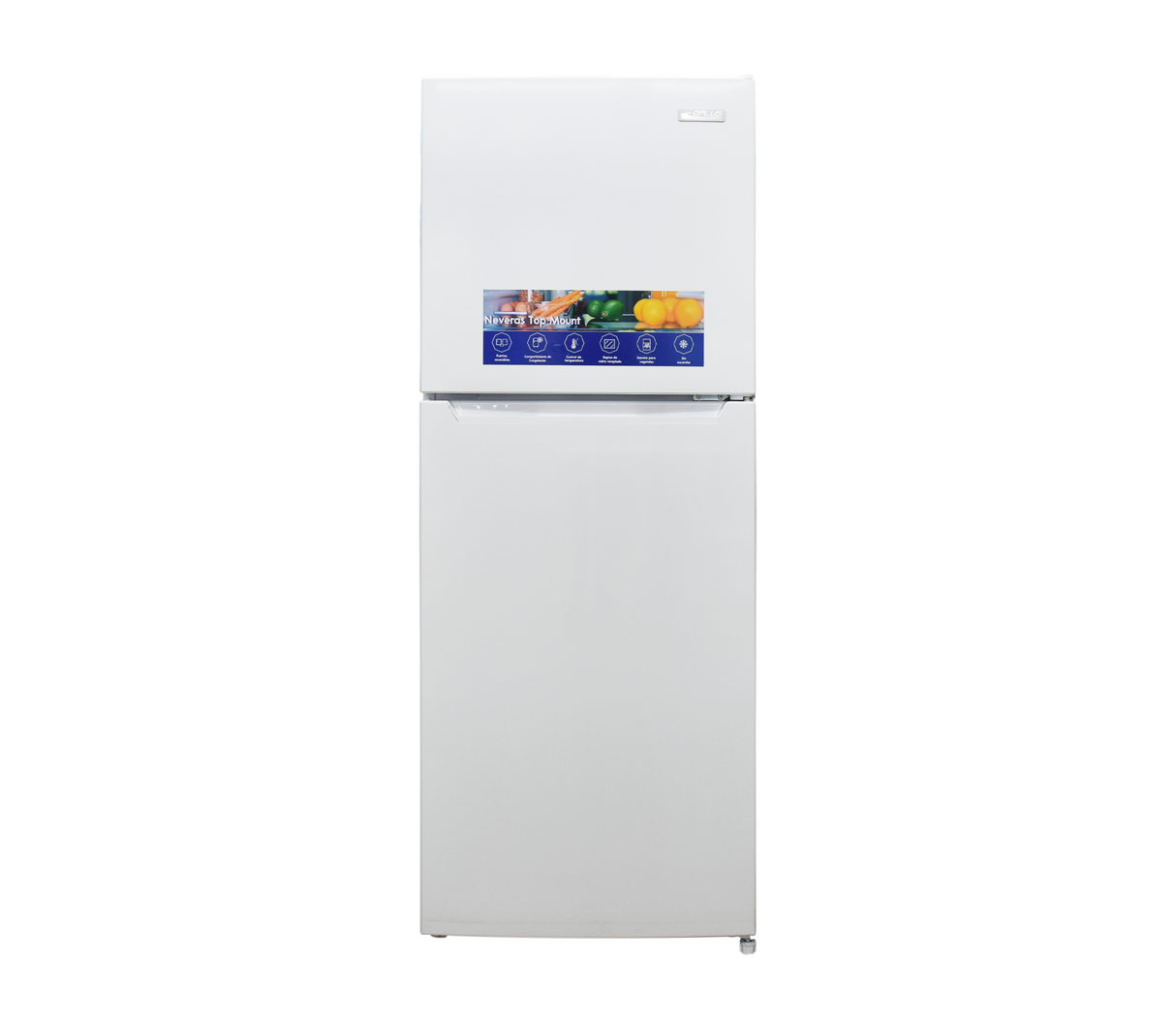 Nevera top mount 8 pies sin escarcha 110v blanco Gplus