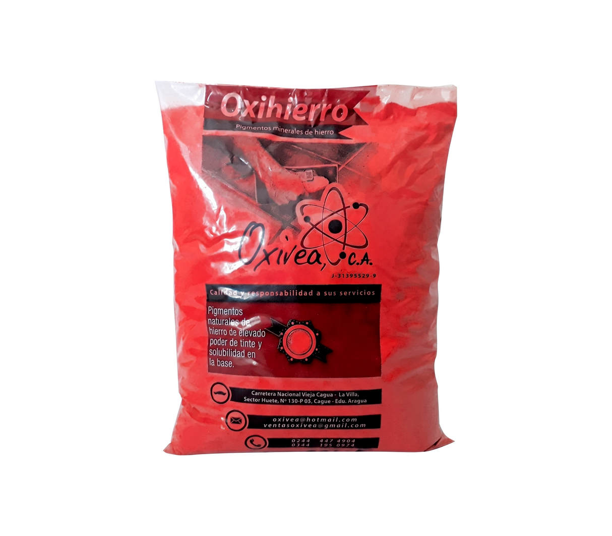 Óxido para piso rojo bolsa 1 kg Oxivea
