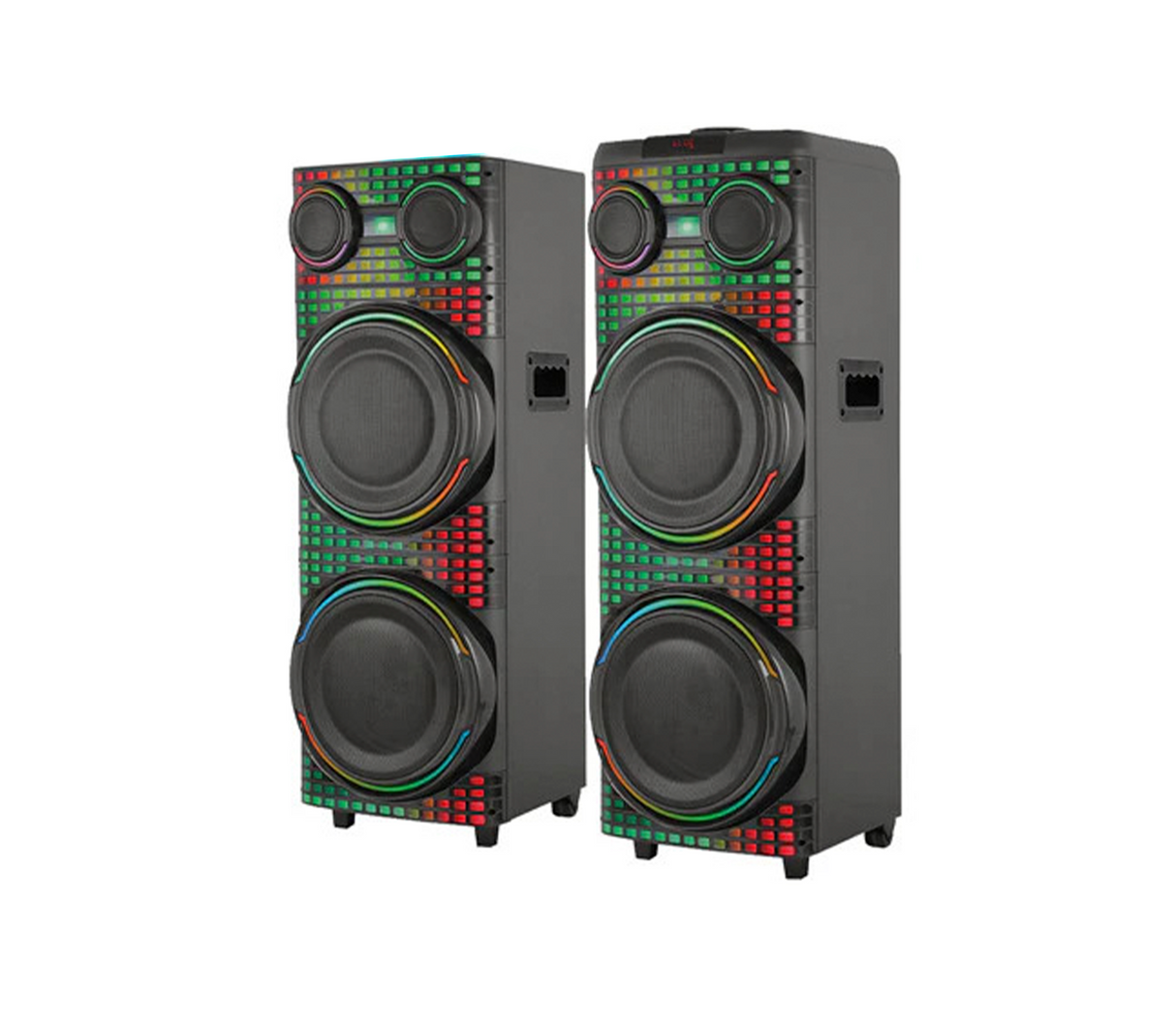 Corneta 12" S.Woofer karaoke/led/amplif/dico ball c/cont. Mic.alamb. 200w Sankey