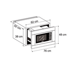 Microondas empotrable Palermo 62 litros Drija