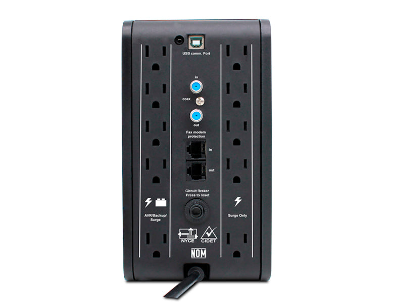 UPS 1500VA/900W 120V/AVR 10 tomas CDP