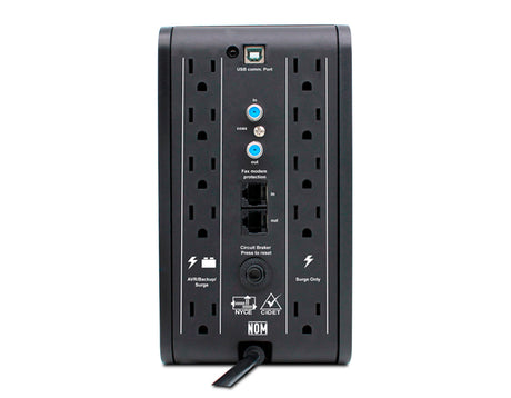 UPS 1500VA/900W 120V/AVR 10 tomas CDP
