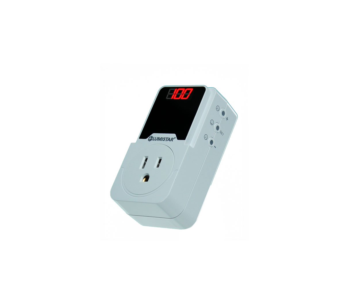 Protector de voltaje multiuso digital 110v Lumistar