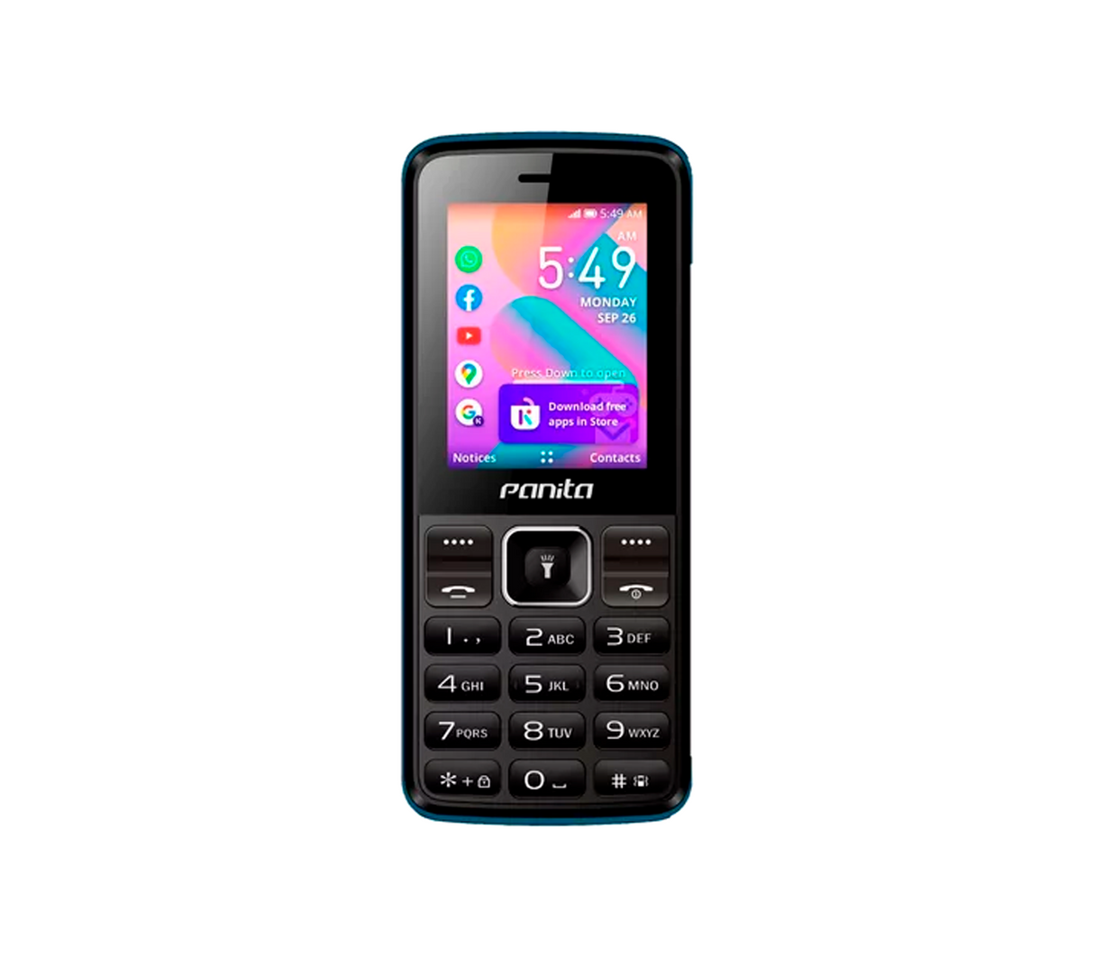 Teléfono celular inteligente panita 512/4GB azul Logan