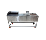 Plancha-baño de maría-freidora/grill forrado con ruedas Baldirio