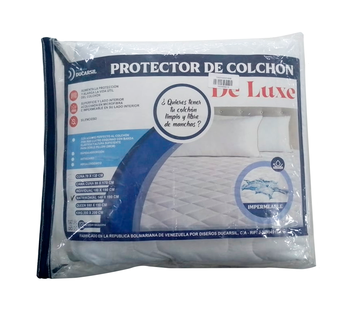 Protector de colchon impermeable Deluxe Ducarsil