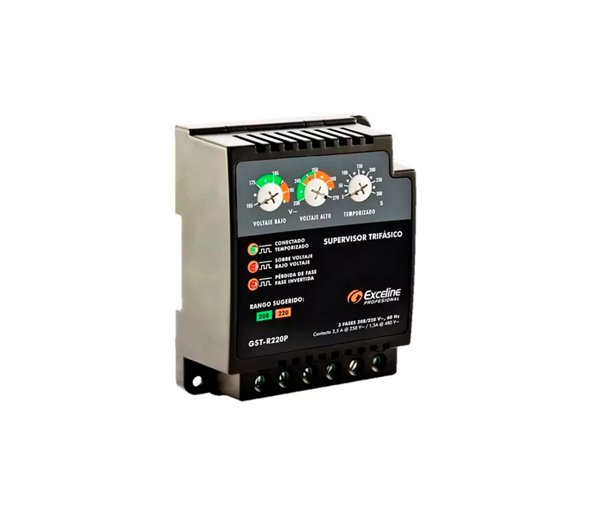 Protector supervisor trifásico 220V Execeline