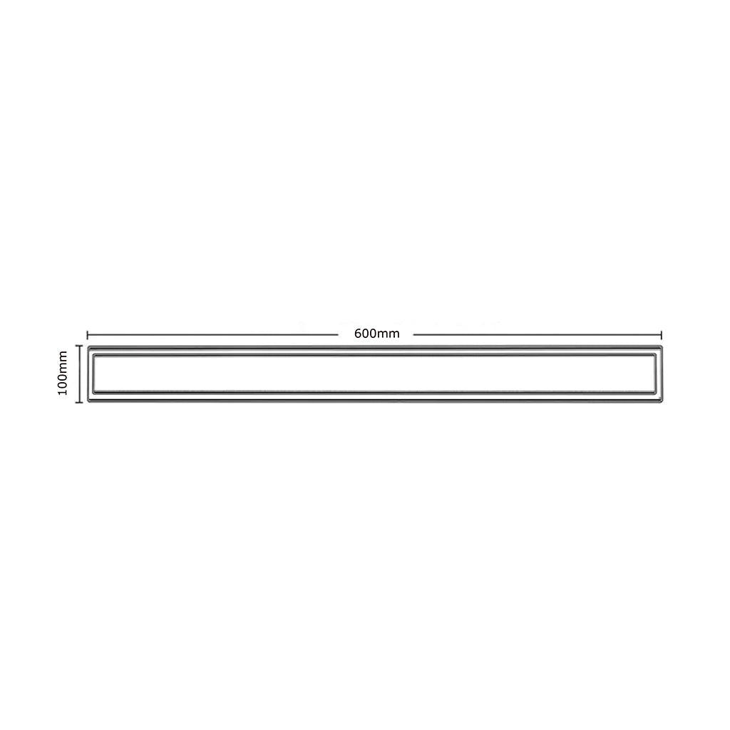 Rejilla acero inox Doble Face 60 x 10 cm Belt-g