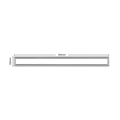 Rejilla acero inox Doble Face 60 x 10 cm Belt-g