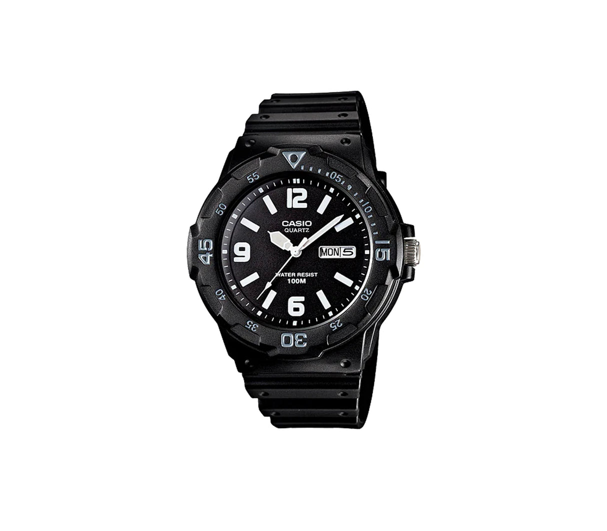 Reloj análogo correa de resina negro Casio