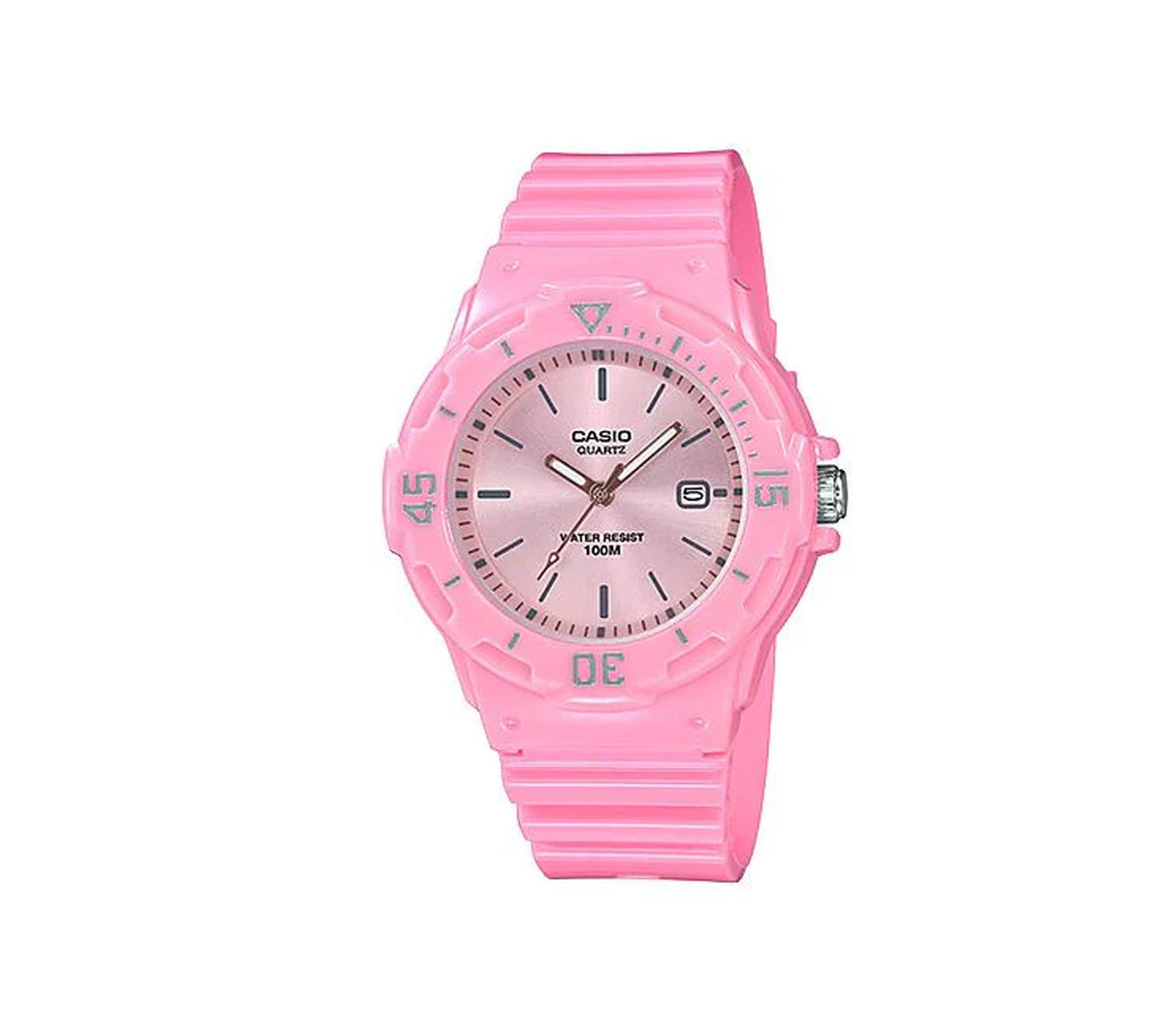 Reloj análogo para niños correa de resina rosado Casio