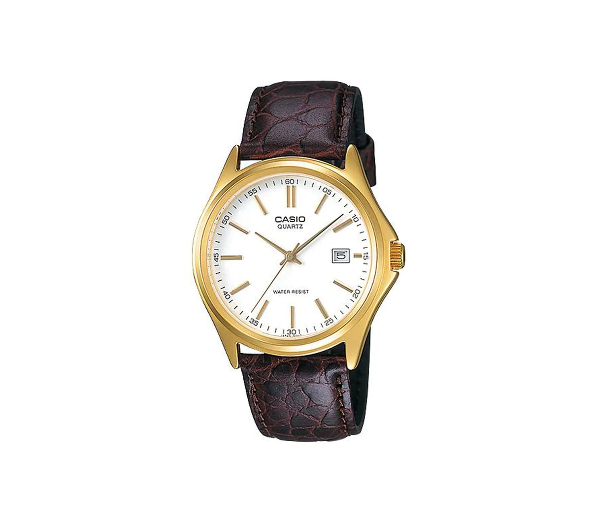 Reloj análogo para caballero marrón/dorado Casio