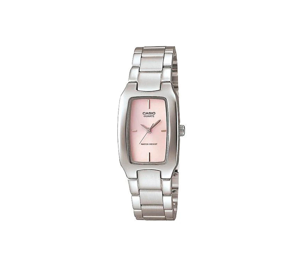 Reloj análogo casual para dama plateado/rosado Casio