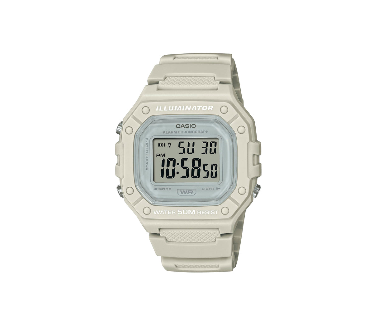 Reloj digital deportivo para dama beige Casio