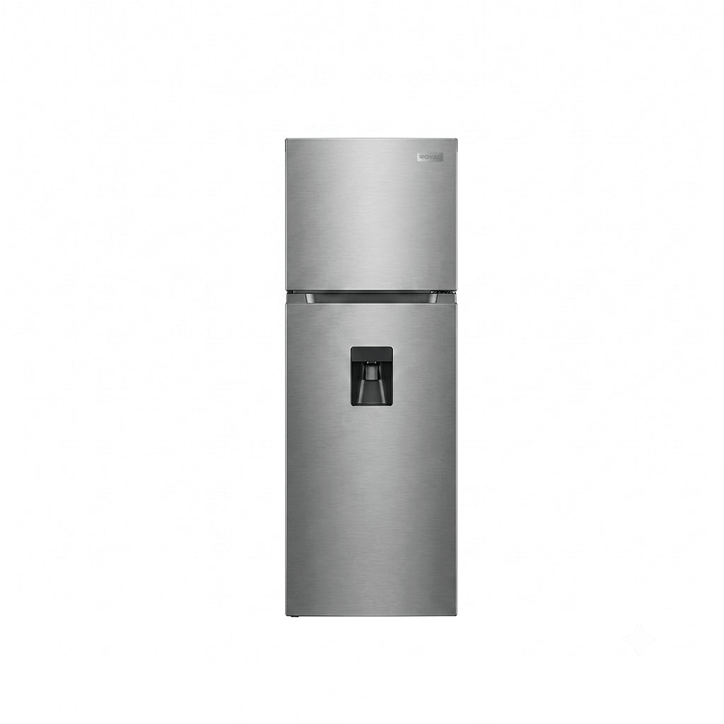 Nevera Top Mount 15 pies sin escarcha con dispensador gris Royal