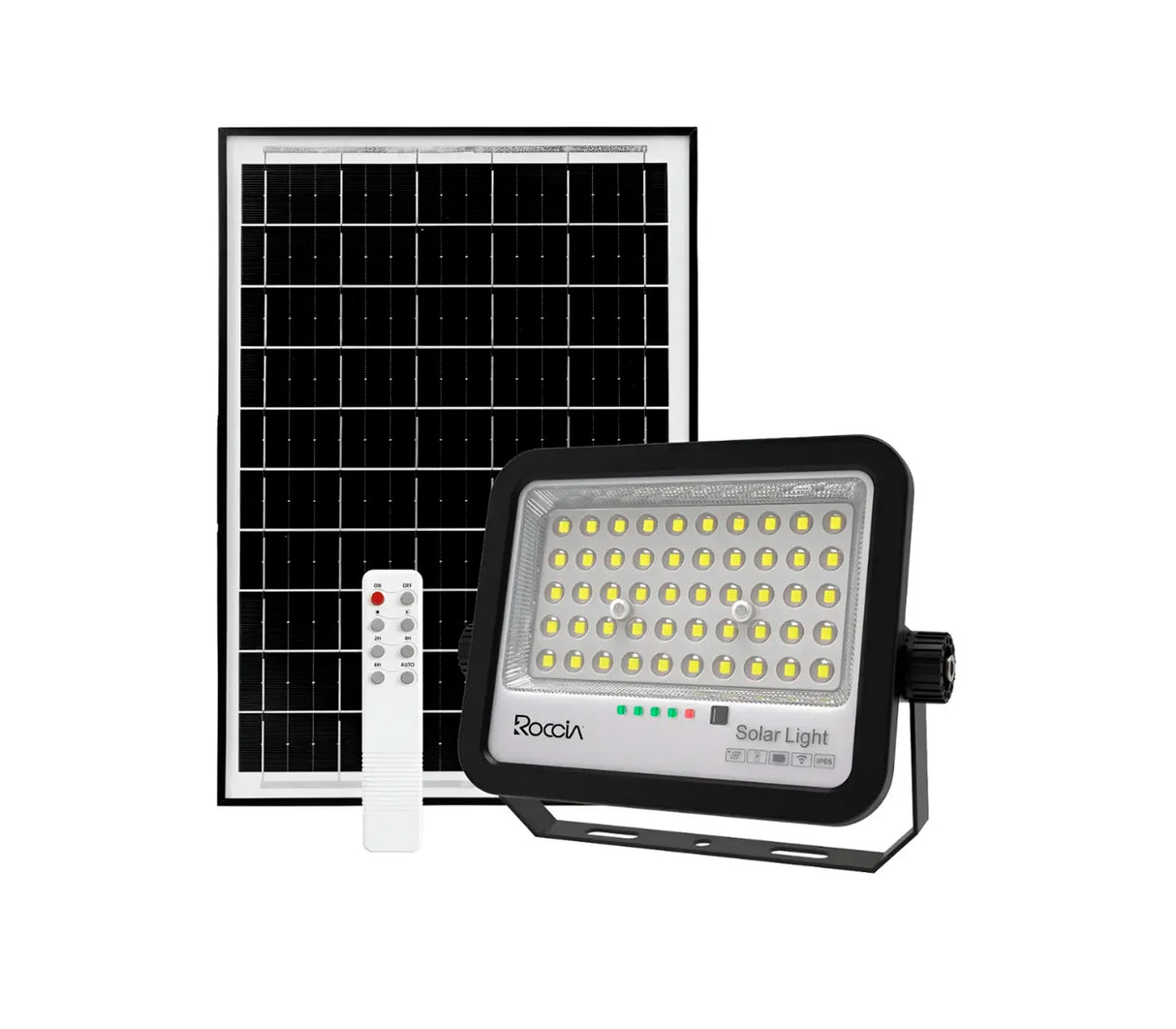 Reflector con panel solar para exteriores 160W IP65 Roccia