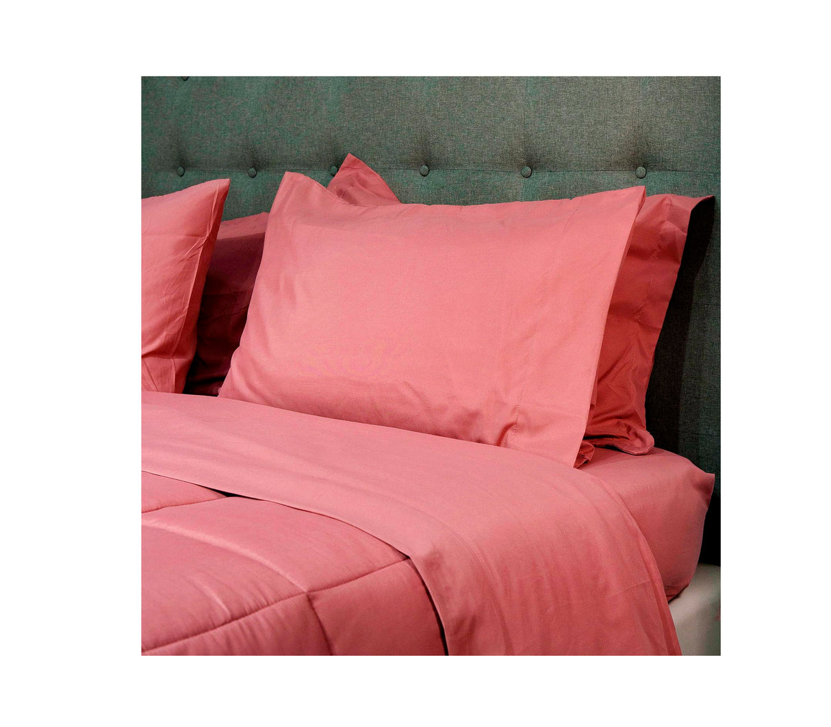 Juego de sábana microfibra king unicolor Ama de Casa