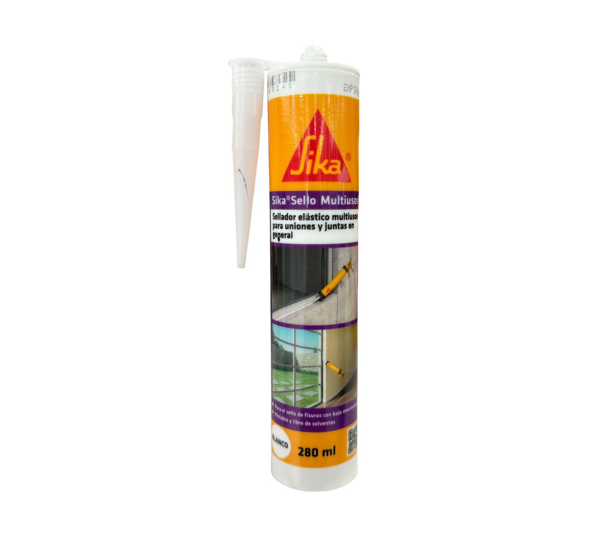 Sellador elástico multiusos blanco 280ml Sika