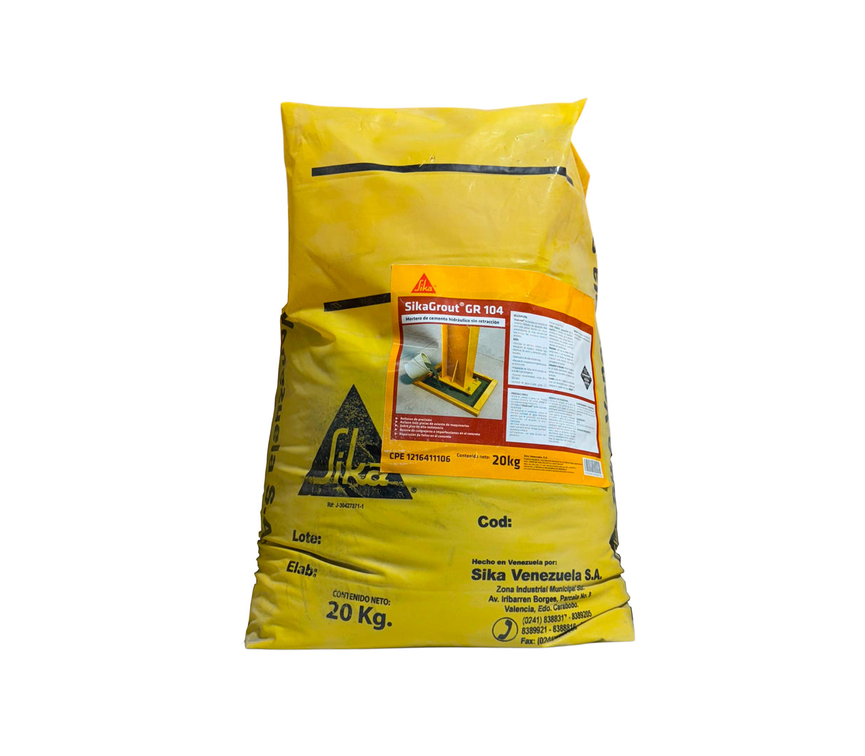 Sikalisto 22 mortero para reparaciones 20kg Sika