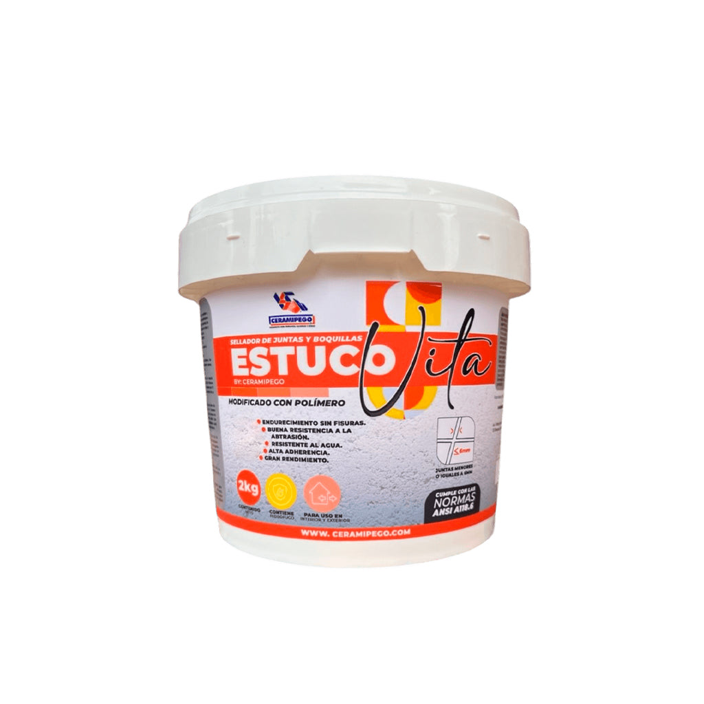 Sellador de juntas Estuco Vita chocolate velvet 2kg Ceramipego