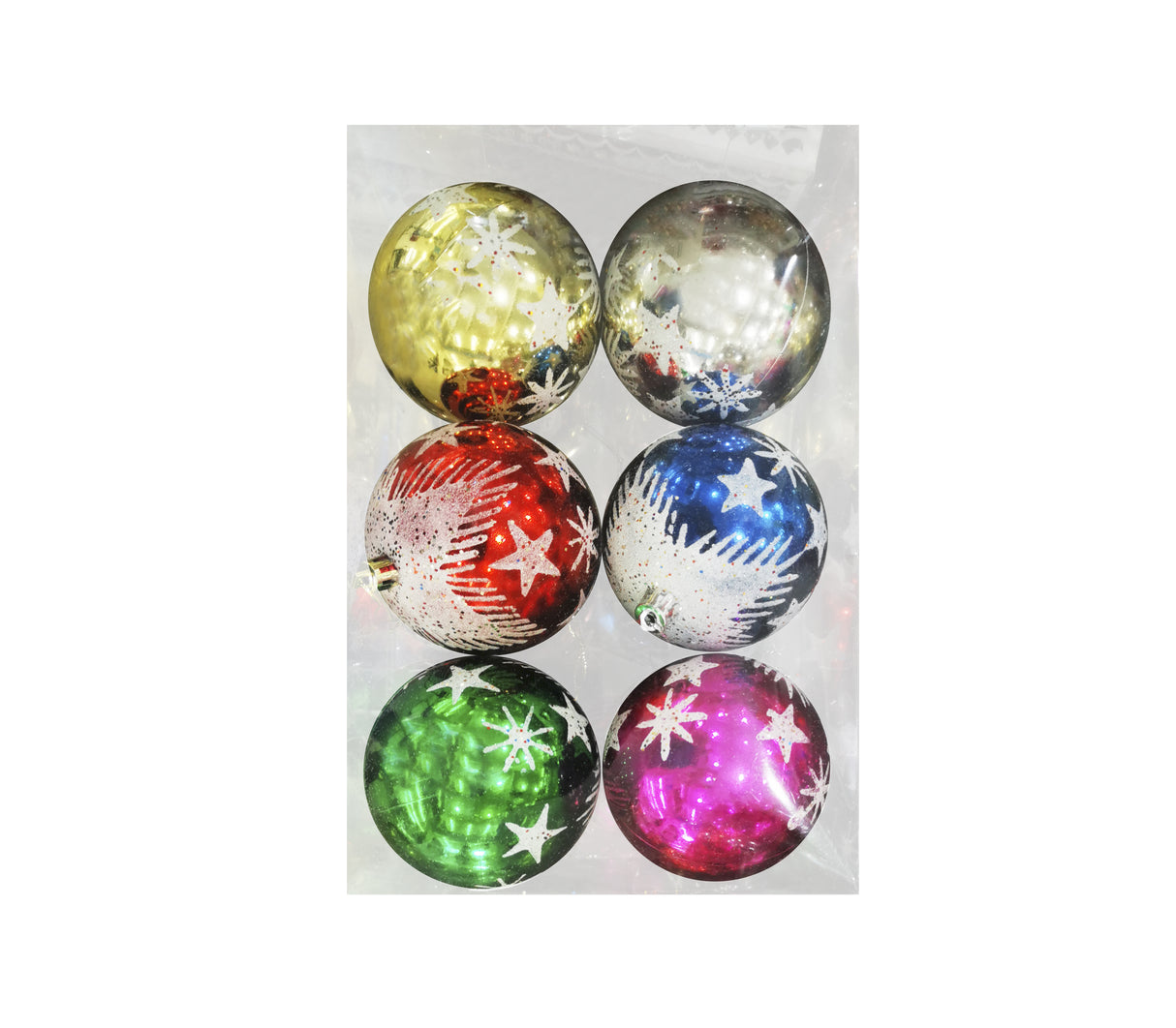 Set 6 Bambalinas C/Estrella Multicolor Powerfik
