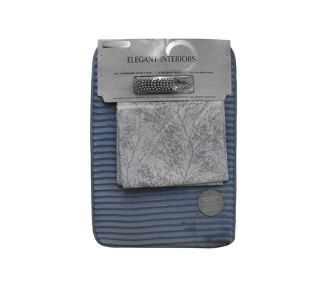 Set de alfombra + Cortina Teflon para baño Elegance Interiors
