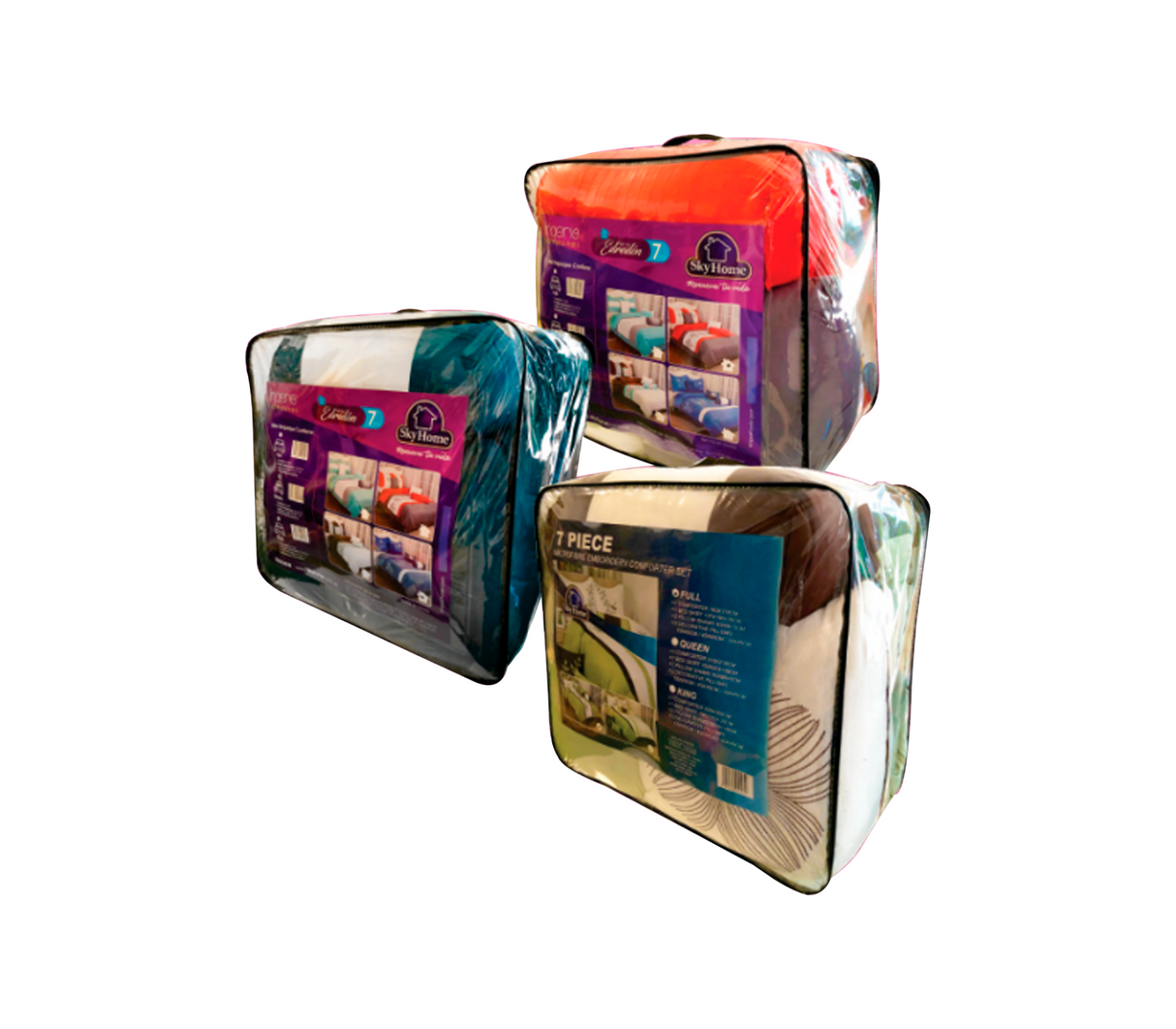 Set de edredón 7 Piezas microfibra Sky Home