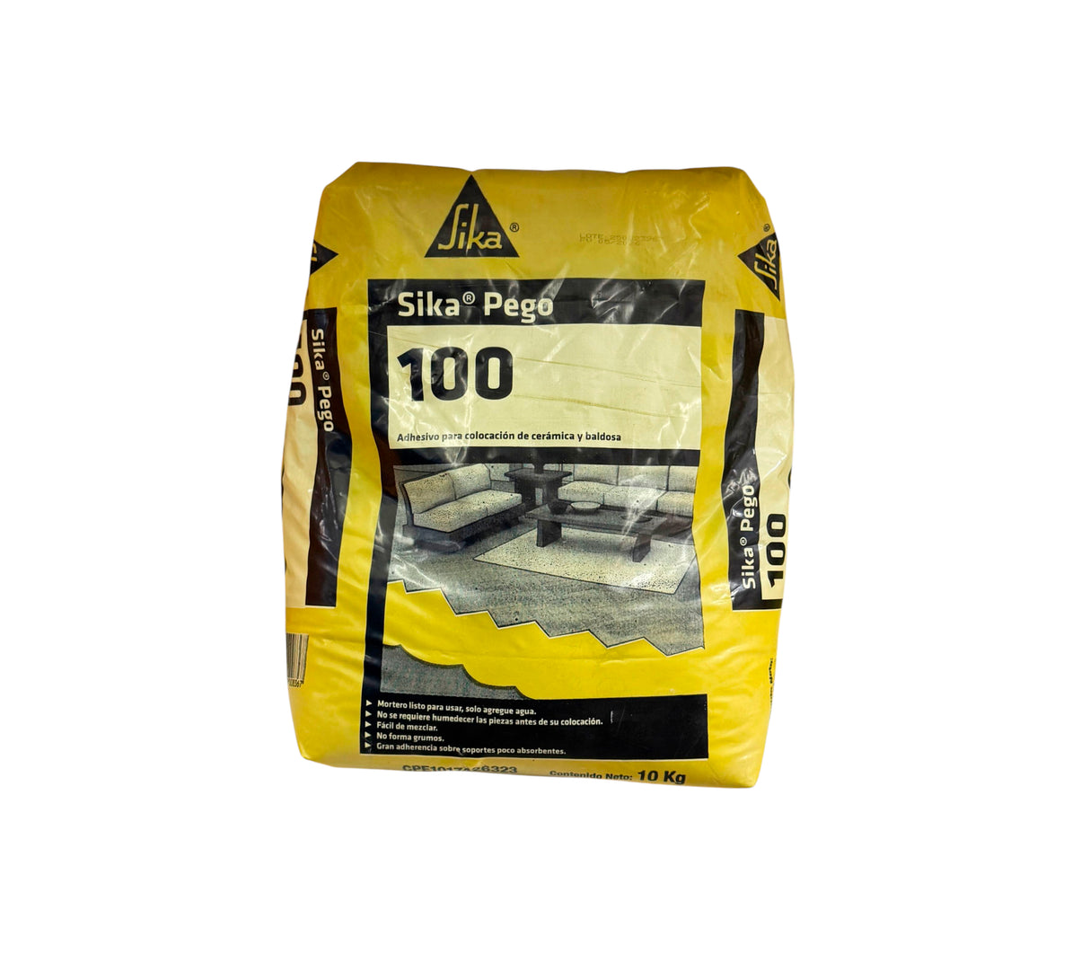 Sika pego 100 para cerámicas y baldosas 10kg Sika