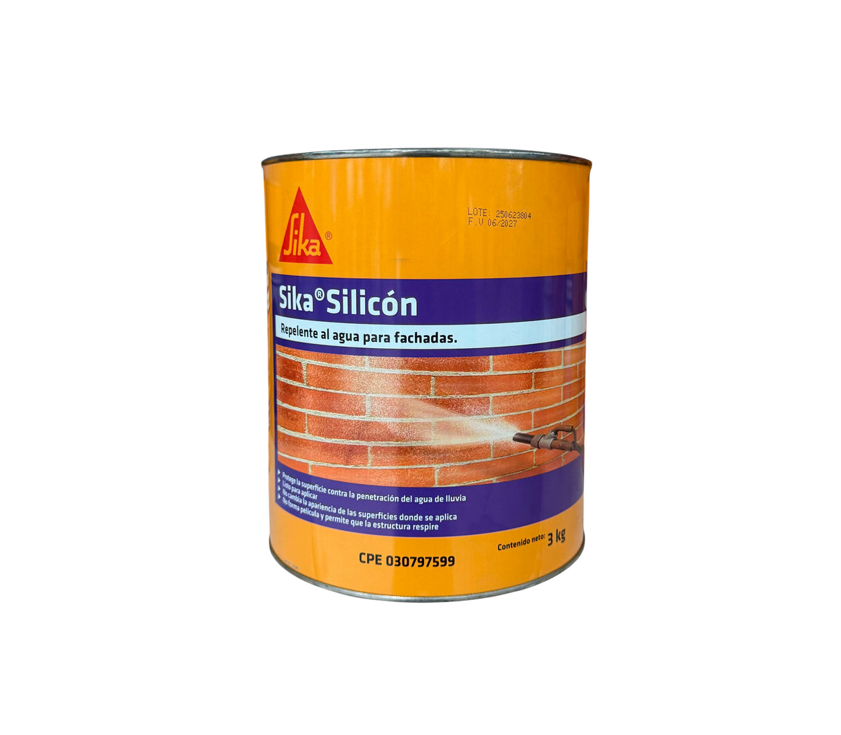 Sika silicón repelente de agua para fachadas 3k Sika