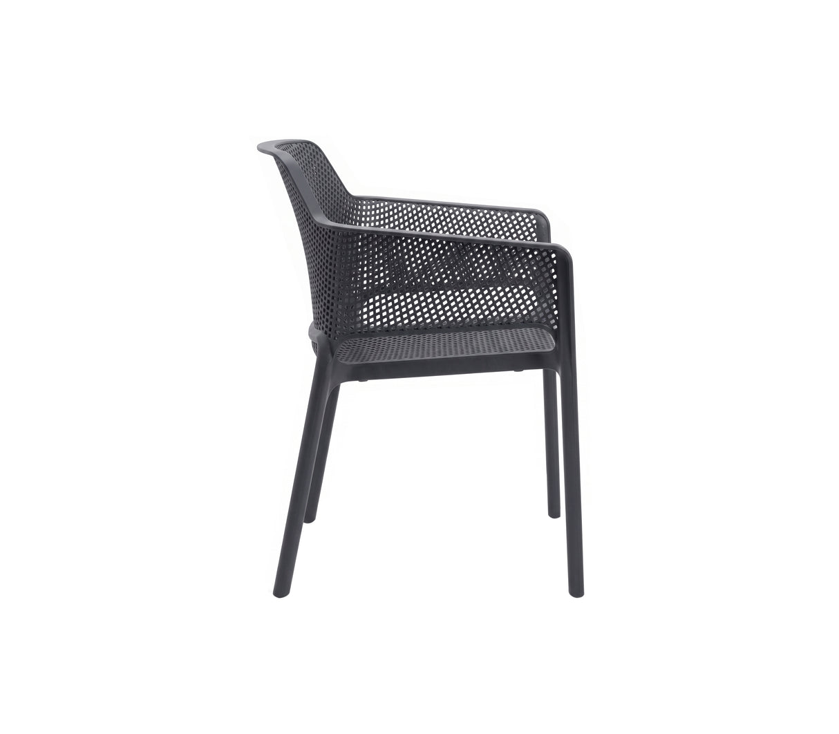 Silla plástica modelo Mónaco negra Alfa Cocina