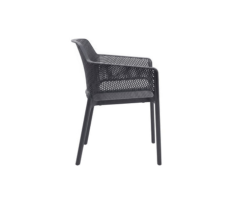 Silla Plástica Mod. Mónaco Negra Alfa Cocina