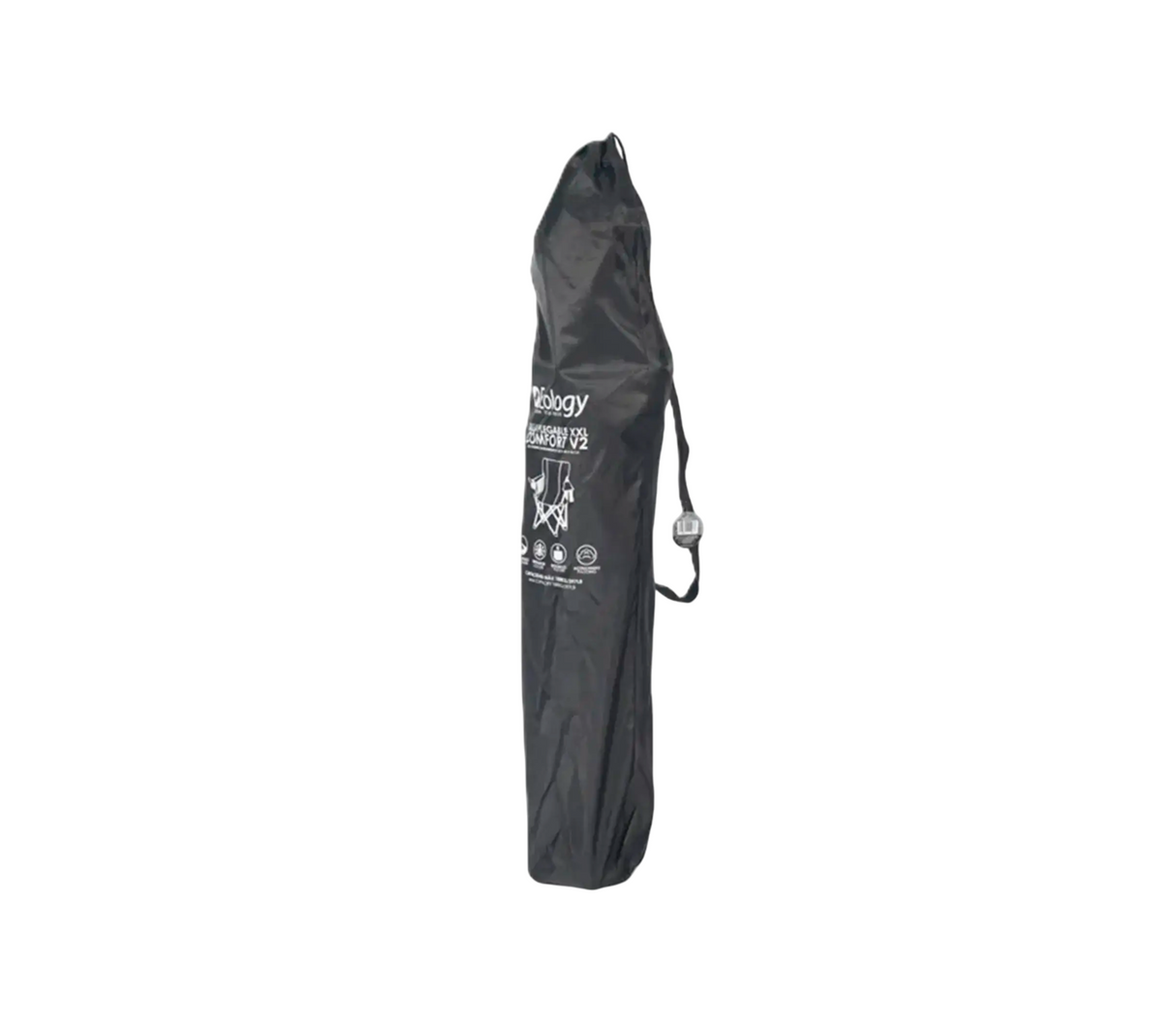 Silla playera plegable xxl comfort v2 con padding gris Ecology