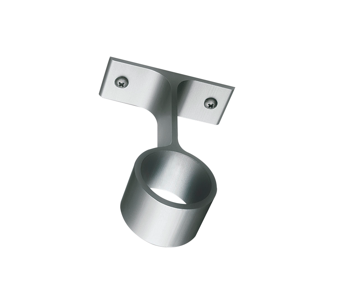 Soporte cilíndrico intermedio aluminio mate 25mm Tauro