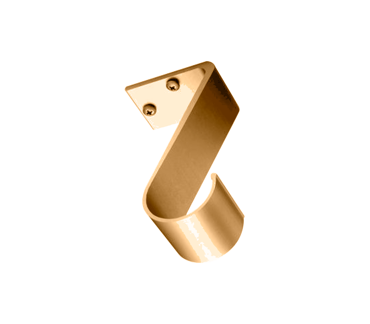 Soporte intermedio de presión tipo gancho aluminio oro 25mm Tauro