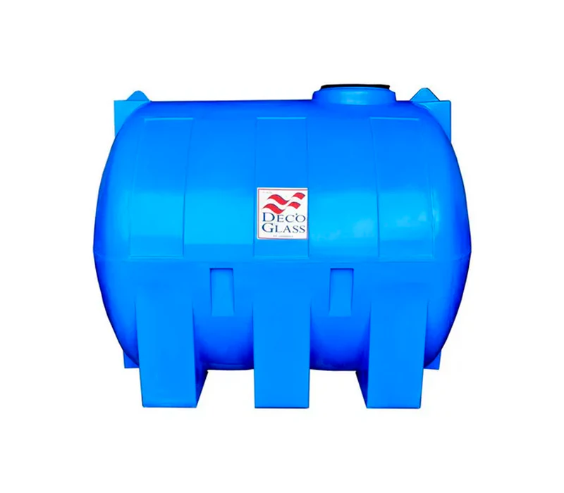 Tanque horizontal 2000 litros azul Deco Glass