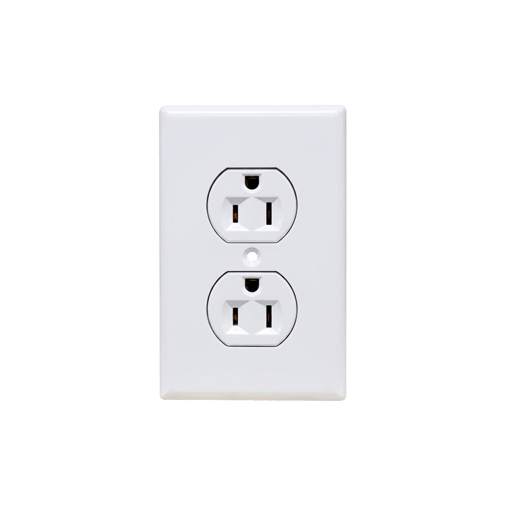 Toma doble con tapa para empotrar blanco Eaton TAP-26/270W