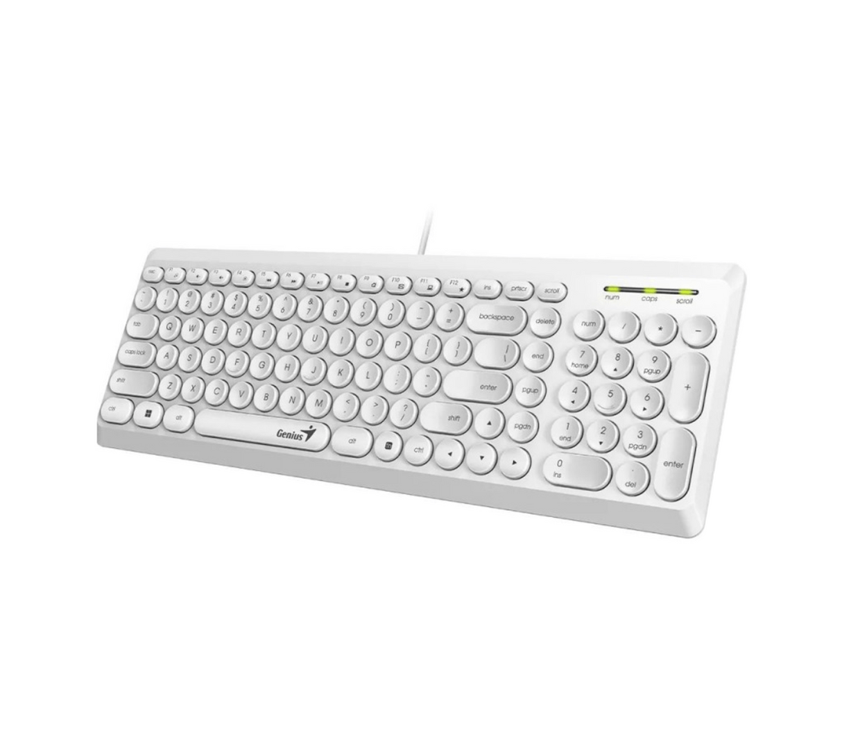 Teclado Slimstar Q200 blanco Genius