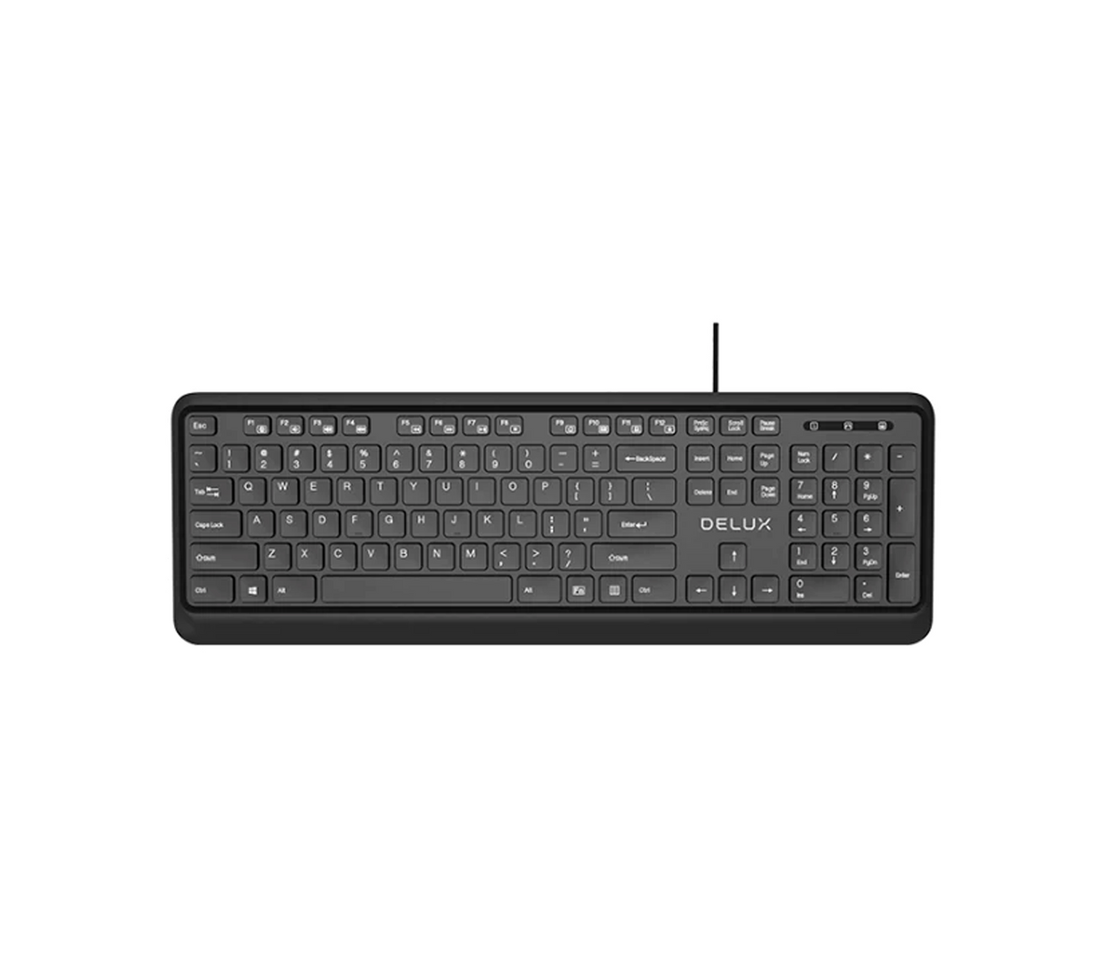 Teclado Usb Ka190u Black Delux