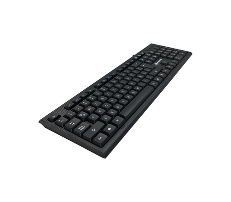 Teclado alámbrico USB 102 teclas ld-618 black Spidertec