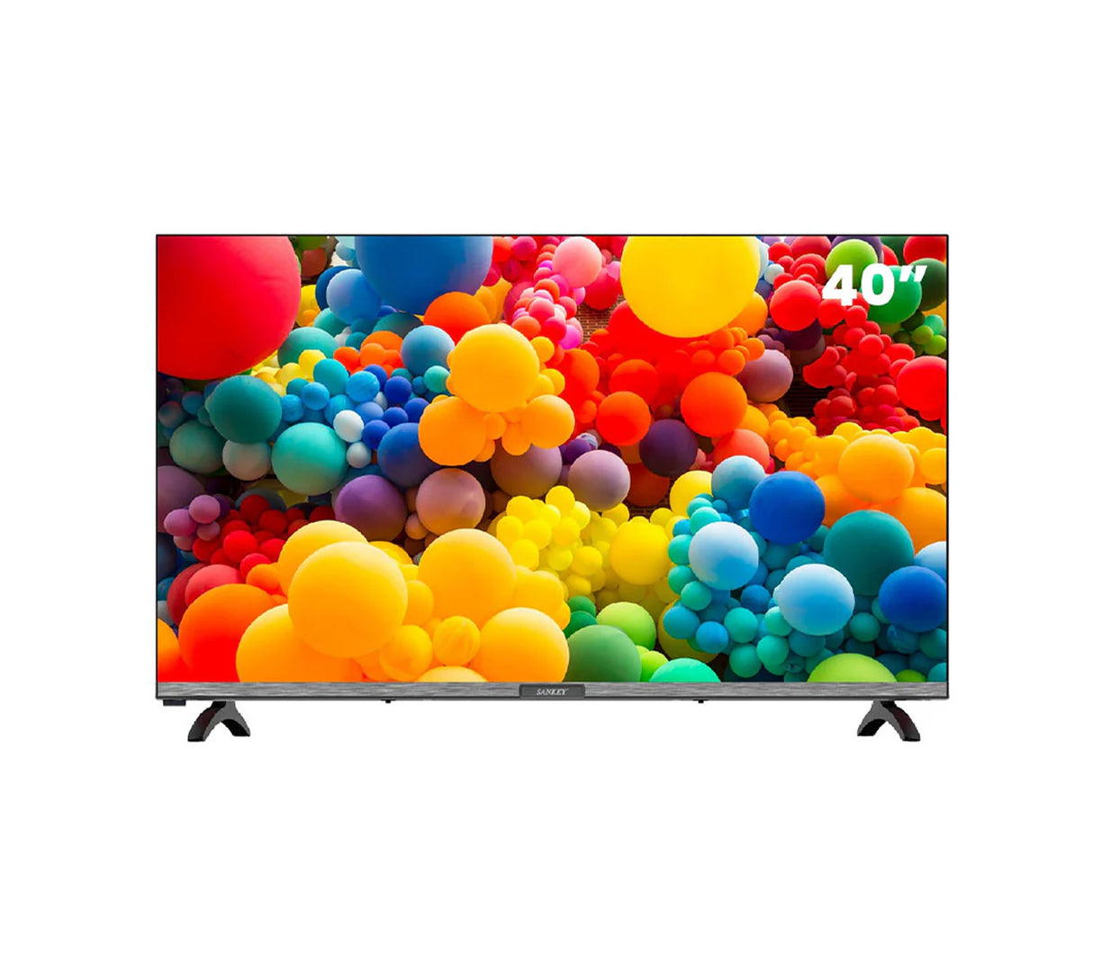 Televisor 40" sin marco ultra delgado Q.C Smart WhaleOS BT/USB/HDMI/DOLBY con control 65w gris Sankey