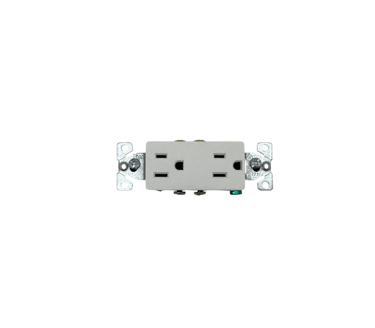 Toma doble con tapa para empotrar blanco Eaton
